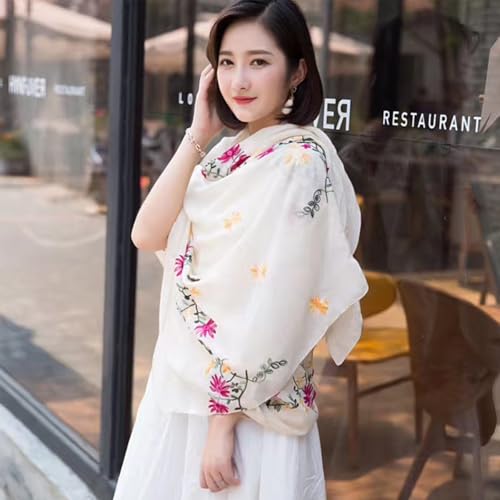 Floral Print Shawl Fashion Shawls Flower Printed Scarves Long Large Boho Scarf for Women4