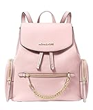 Sport type : Voyage Michael Kors Jet Set 35T1GTTB6L Sac à dos moyen en cuir rose poudré pour femme, Blush poudre., Medium, Cordon de serrage