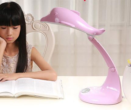 L5118PK Uniware Kids Dolphin Shaped LED Desk lamp, Unique Gift for Children,10 W (Pink), Unique Design, Birthday Gift, Christmas Gift