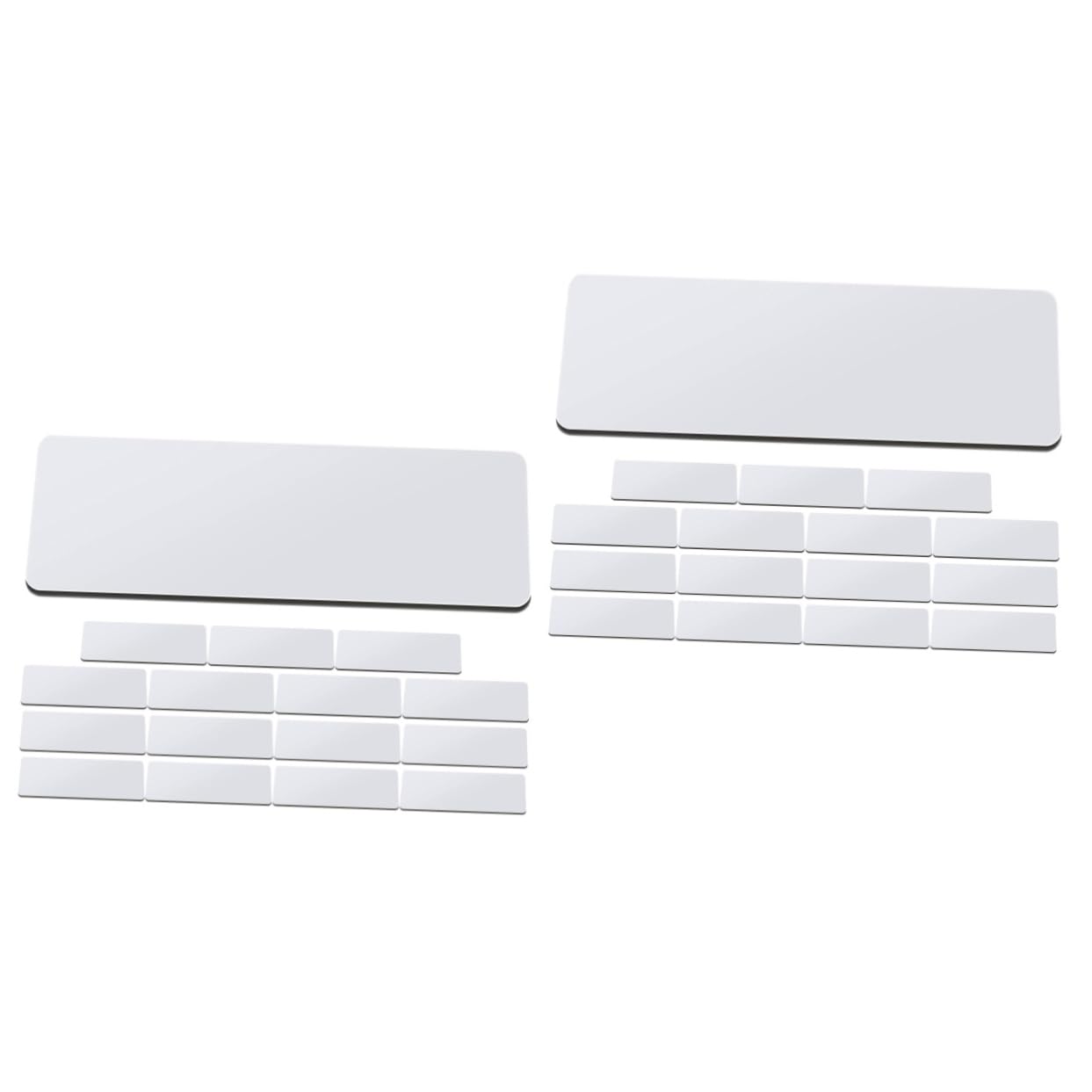 SHINEOFI 2 Sätze Personalisiertes Arbeitsabzeichen Personalisiertes Namensschild Leer Magnetische Namensschilder Wiederverwendbar Stift Mit Namensschildern Für Schüler Metall 16 Stücke * 2
