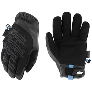 Mechanix Wear: ColdWork Original Winter Work Gloves with Secure Fit, Equipped with 40g 3M Thinsulate, Wind + Water Resistant, Touch Capable Winter Gloves, For Mild cold weather (Black/Gray, Large)