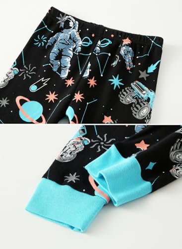 Image of Little bety Boys 4 Pieces Cotton Pajamas Toddlers Long Sleeve 24M-12Years