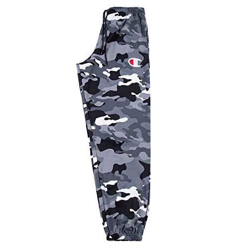 Champion Mens Big And Tall Fleece Jogger Sweatpants With C Logo (4X, Black Camo) #TOP1