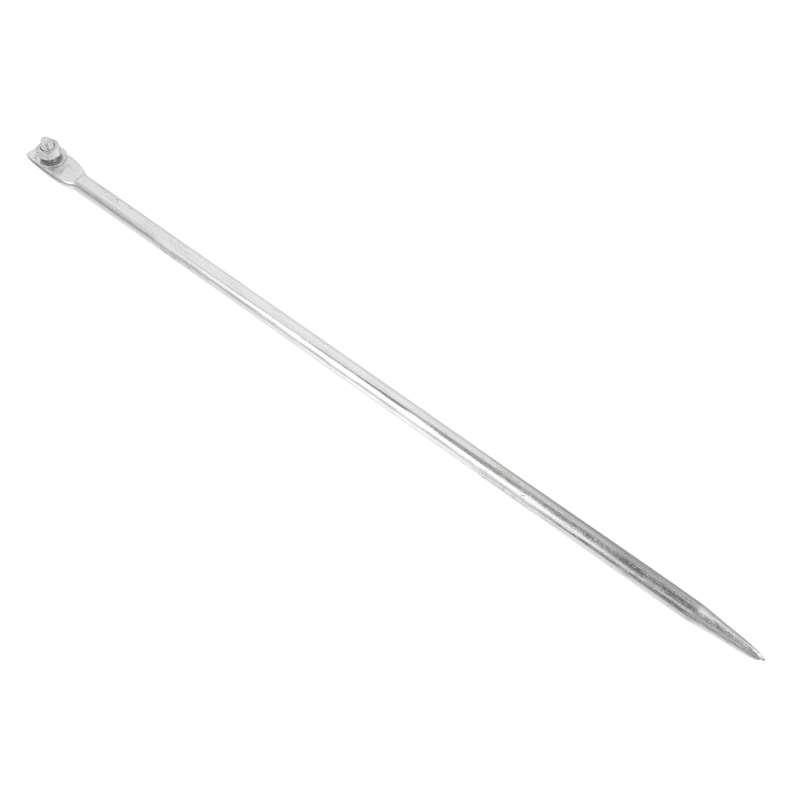 Housoutil Varilla de tierra galvanizada, 50 cm, protección contra rayos, estaca de acero para instalaciones domésticas, de tierra portátil para antena de planta y antena parabólica