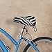 Zebra Print Bike Seat Cover - Universal Adjustable Straps, Waterproof Non-Slip Bicycle Saddle Protector, Sun & Dust Protection Bike Saddle Cover