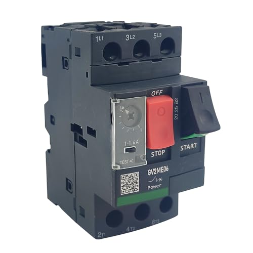 GV2ME06 Deca Motor Circuit Breaker 1-1.6A Manual Motor Starter Button New