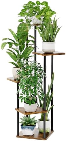 Bamworld Plant Stand Indoor Tall Plant Shelf for Multiple Plants ...