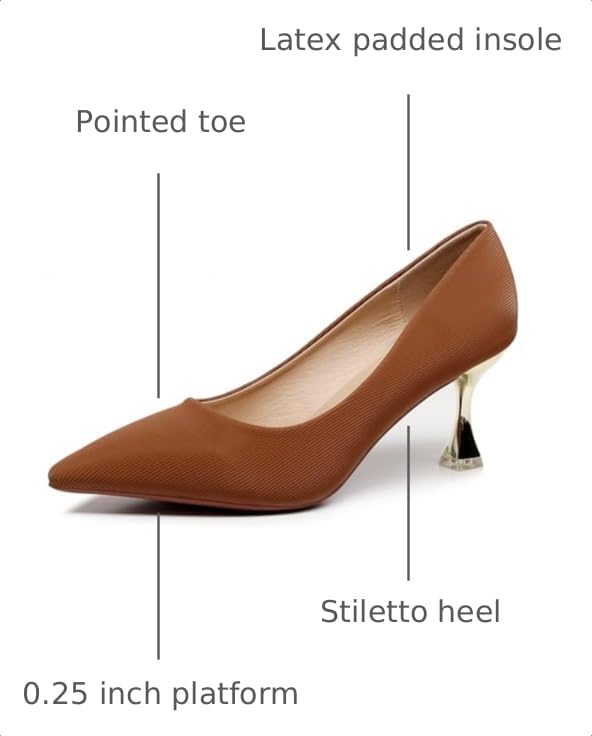 Image of VenusCelia Women's Golden Sun Pump Stiletto Heel Shoe