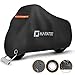 HAYATEC Motorrad Abdeckplane Motorradabdeckung XXL Abdeckhaube Outdoor & Indoor Motorradplane Motorradgarage Doppelt wasserdicht und Winterfest Streifen verbessertes Schlossloch 245cmx105cmx125cm