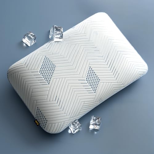 Image of Frido Ultimate Deep Sleep Pillow with Cooling Cover | Orthopedic Gel Memory Foam Pillow for Neck & Shoulder Pain Relief | Breathable, Pressure Relief for Side & Back Sleepers | King Size 5 Inch