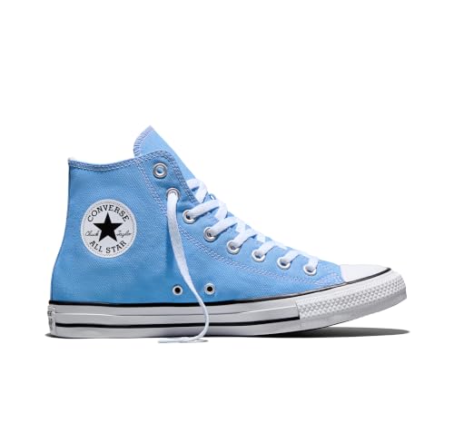 Converse, Unisex, Chuck Taylor All Star Canvas High-Top Sneakers, Light Blue Men's 6.5, Women's 8.5 Medium by Converse - Used condition - Image 4