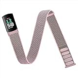 Chinber Nylon Sport Ankle/Arm Band Compatible with Fitbit Charge 6/5 Bands,Elastic Nylon Braided Arm Strap for Women Men