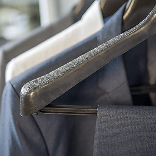 Kit Cabide Terno Preto Giratório Anatômico - 10 unidades