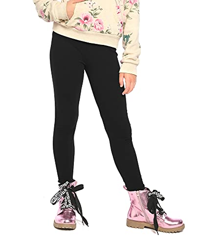MijaCulture Pantalon long d'hiver pour fille - En coton MI-02, Noir , 158 cm Cover