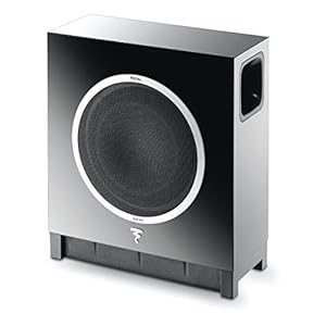 Focal Sub Air Subwoofer (high-gloss look, draadloze verbinding, aan de muur te monteren) zwart