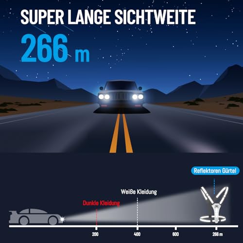 ICOCOPRO LED Warnweste Fahrrad Reflektorweste丨Laufweste Leuchtweste für Damen Herren Kinder丨USB Aufladbar Reflektierende Weste丨Lauflicht Joggen Reflektoren丨Sicherheitsweste