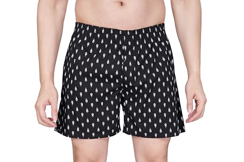 Image of Nermosa Pure Cotton Comfortable & Breathable Printed Regular Shorts /Boxer for Men, Pack of 3