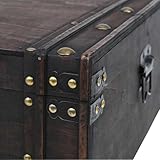 vidaXL Massivholz Couchtisch Stauraum Vintage Truhe Beistelltisch Kaffeetisch - 5