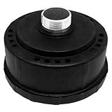 Rastapulz 1 Stück 32 Mm/1,25 Geräuschreduzierungsfilter für Luftkompressoren, Runder Schalldämpferfilter mit Kunststoffschale