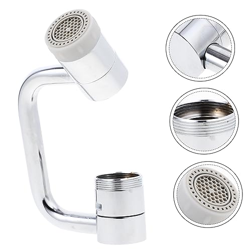 Extensor de grifo ajustable y giratorio de acero inoxidable para lavabo y cocina 4