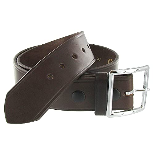 Boston Leather 1.75in. Leather Garrison Belt | 34 Brown