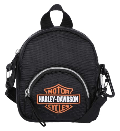 Harley-Davidson Women's Bar & Shield Logo Covertible Mini Backpack, Black