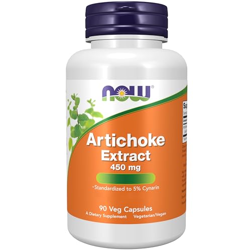 Now Foods Artichoke Extract 450mg Standardised to Cynarin 90 Vegan Capsules Lab-Tested Soy Free Gluten Free Vegetarian Non-GMO