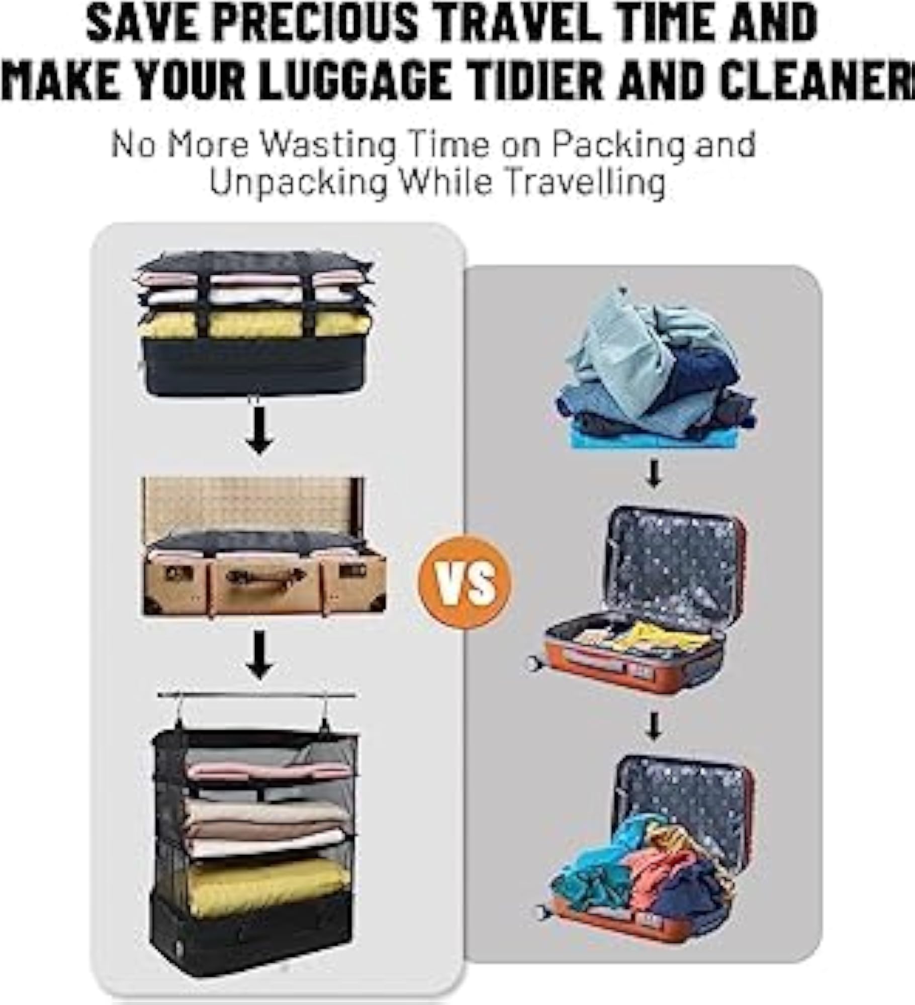 X-Large Hanging Travel Garment Packing Organizer