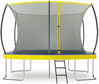 ZERO GRAVITY Ultima 5 Rectangular Barrel Trampoline in 3 Sizes. High Specification with Safety Enclosure Netting and Ladder