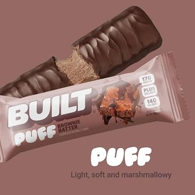 قوالب براوني منفوخة من Built Bars 4 Ct