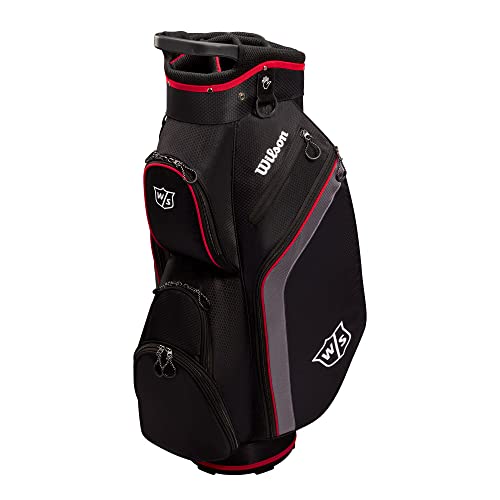 Wilson Bolsa DE Golf Lite Cart Bag   Negro/Charcoal/Rojo