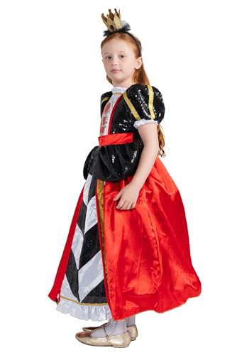 Disfraz Reina de Corazones para Niñas en Talla XL miniatura 2