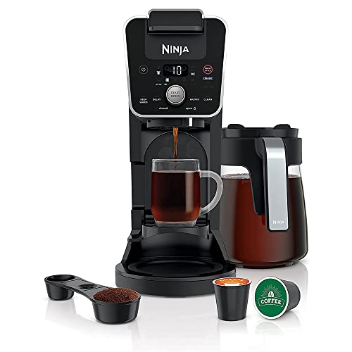 Ninja Cfp201 Dualbrew 12-Cup Drip Single-Serve Coffee Maker (Renewed) Bundle With Premium 2 Yr Cps Enhanced Protection Pack #TOP1