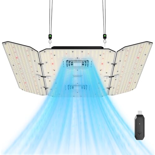 VIVOSUN AeroLight Wing AW400SE & GrowHub Controller E25, LED Grow Light 400W with Integrated Circulation Fan, Full Spectrum, Compatible with App & E42A, 4x4/5x5 ft Coverage
