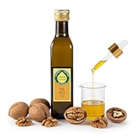 Odenwälder Lebensmittel Premium Walnuss-Öl, 100% Genuss mit feinem Aroma, Ideal zum Braten, Marinieren & Verfeinern – Made in Germany (250 ml)