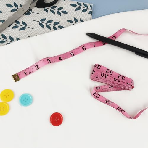 2 Cintas Métricas Retráctiles de 60 Pulgadas Color Rosa miniatura 5