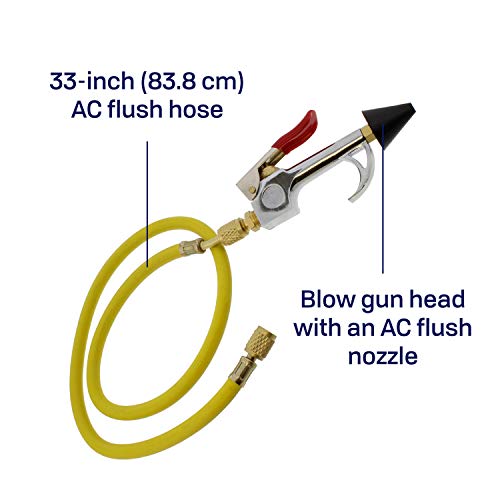 Bisupply Air Conditioning Flush Kit – 150Psi Ac Flush Canister And Ac Flush Gun Kit, Hvac And Refrigerant Flush Kit #TOP3