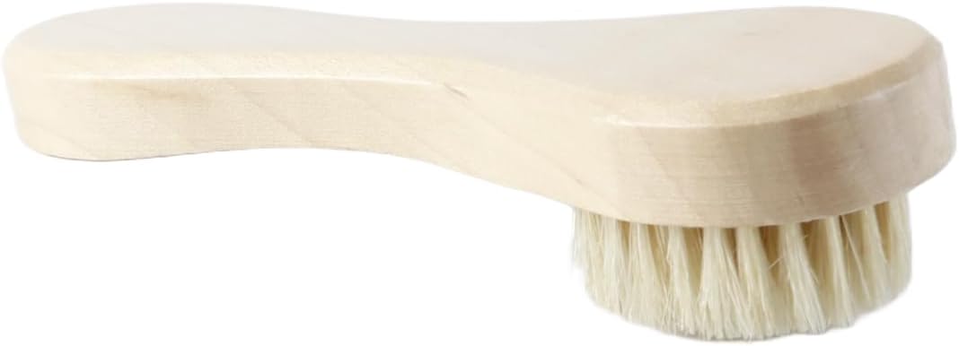 Ausi Facial Brush, Face Brush Scrub, Manual Facial Cleansing Brushes with Wooden Handle, Suitable for Massage and Exfoliating Sensitive Skin image 2