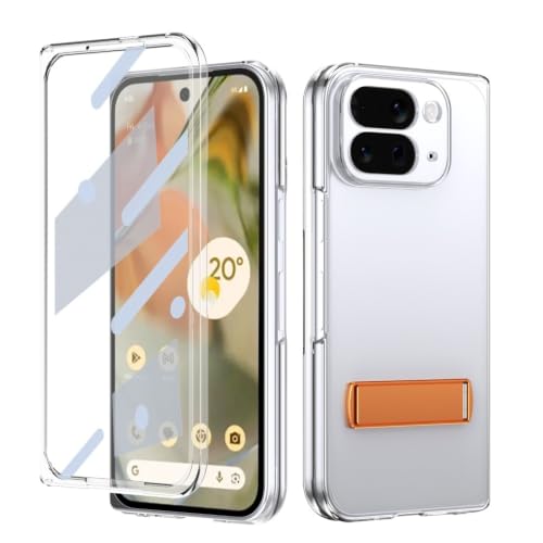Étui Google Pixel 10 Pro Fold rigide antichoc orange béquille magnétique