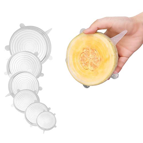 2 x Kits de Tampas Tampa Tudo Ecológicas Silicone Branco (12 un)