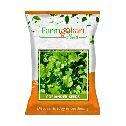 Farmgokart ~ 100 Grams - Planting seeds - Coriander Split | for Home Gardening, Open Farming and Poly House Farming