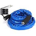 Heated Water Hose for RV 25 FT, Heated Drinking Water Hose with Thermostat, 1/2" Inner Diameter Drinking Garden Water Hose for RV, Camper and Garden