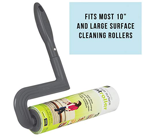 Smart Design Floor Lint Roller Refill - Easy-Peel Angled Sheet - 50 Adhesive Sheets - for Cleaning, Carpet, Car, Clothing, Pet Hair [2 Pack] (100 Sheets Total) - Thumbnail 7