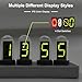 JoFomp Nixie Tube Clock Kit, IPS Color Screen Desk Digital Clock, Glow Tube Nixie Clocks with Web Control/WiFi Accurate Timing/Custom Dial/6 Digital Alarm/12 Pictures/Ambient Light Regulate