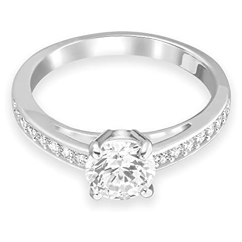 Anillo Swarovski Attract Round Pavé Blanco Cover