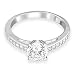 Produktbild Swarovski Attract Round Ring, rhodiniert , silber , Q½, 58