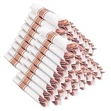 Joyido 400PCS Pre Rolled Rose Gold Plastic Silverware Sets - Heavy Duty Rose Gold Cutlery - Include 100 Pack Wrapped Disposable Utensils with Napkins for Parties & Dinners & Weddings