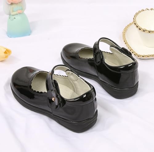 Girls' Black PU Leather Shoes Princess School Uniform Leisure Mary Jane Flats4