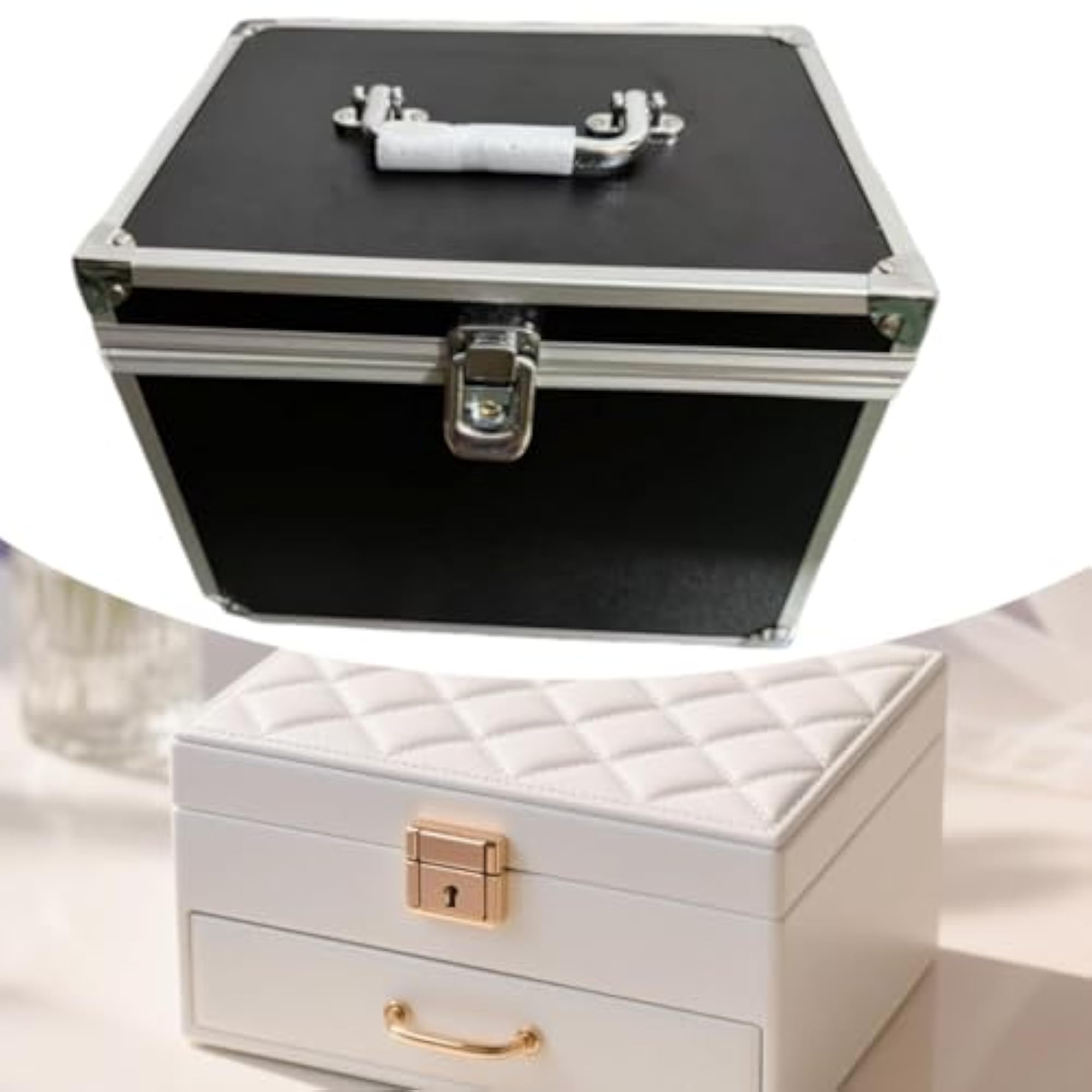 Makeup Train Case Versatile Stylish Manicure Supplies Case for Cosmetologist