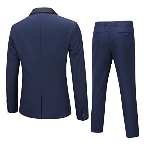 Abito da Uomo 3 Pezzi Slim Fit Abiti da Pranzo